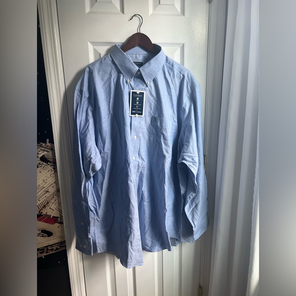Club Room Men’s Dress Shirt Size 20 Tall 37-38